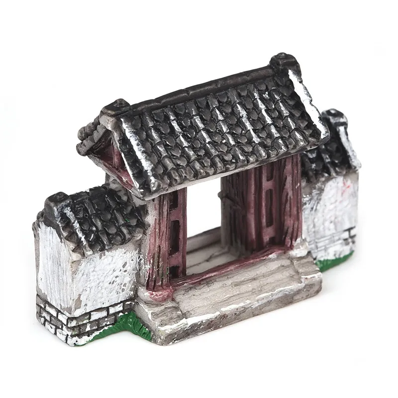 1 Pcs Mini Small House Cottages Natural Resin Toys Crafts Figure Moss Terrarium Fairy Garden Ornament Landscape Decor Home Decor