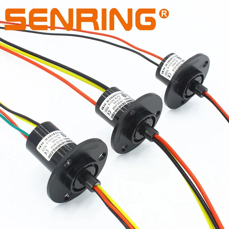 Alta Corrente di Energia Eolica Slip Ring 2/3/4/6/8/12 Fili di Diametro. 22 millimetri per 5A/10A Corrente Capsula Anelli Collettori Rotante