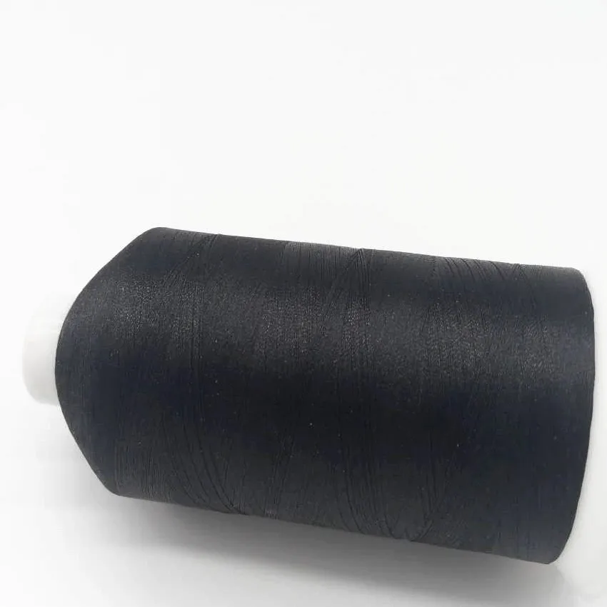 4pcs High Quality 5000 Meters Black Color 120D/2 100% Polyester Embroidery Thread