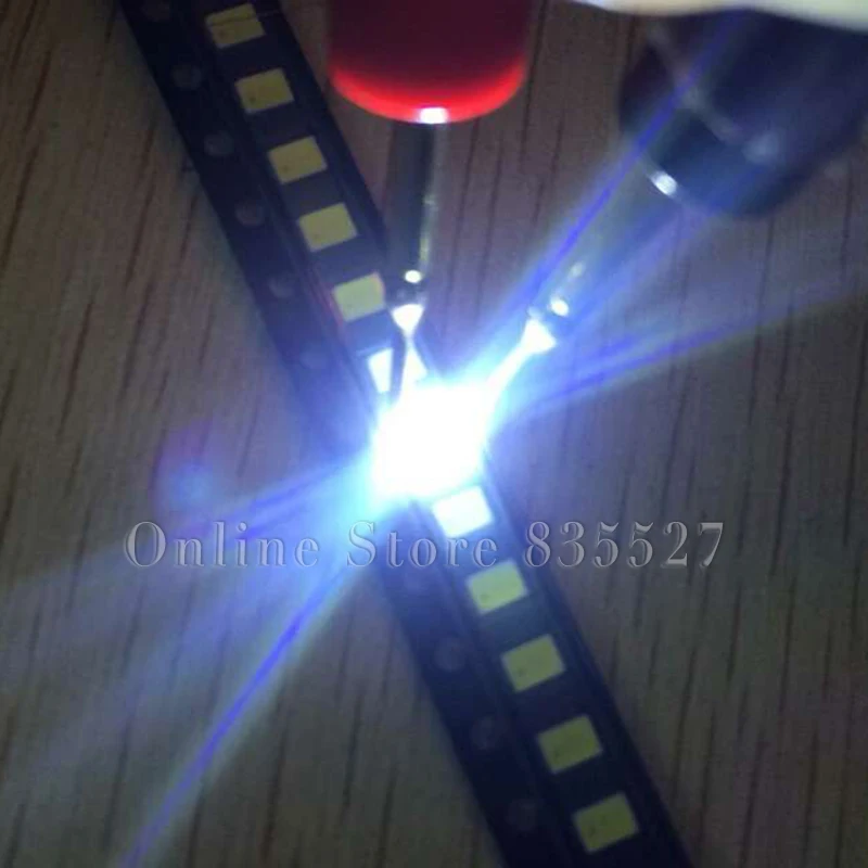 2000pcs/lot LED 3020 cool white SMD leds lamp beads light emitting diode Indicator light MSL-299SW special for TV maintenance