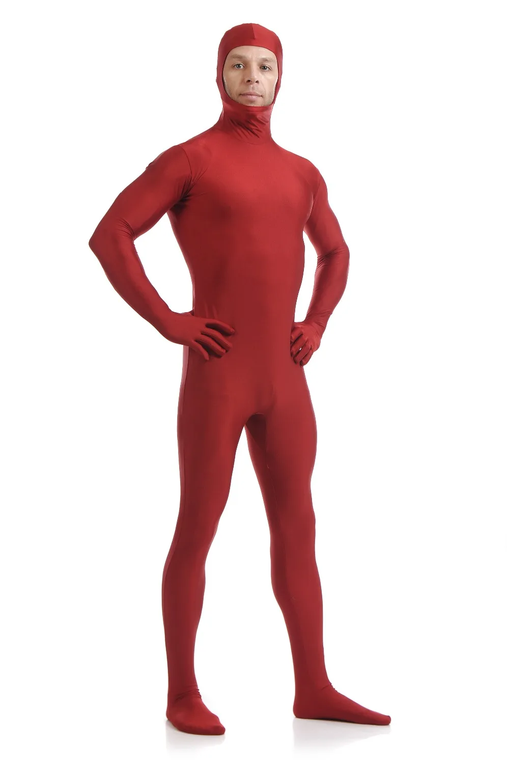 Zentai-traje de piel de cara abierta para adultos, traje de Catsuit de Halloween, mono Unisex, se puede personalizar, mono de escenario