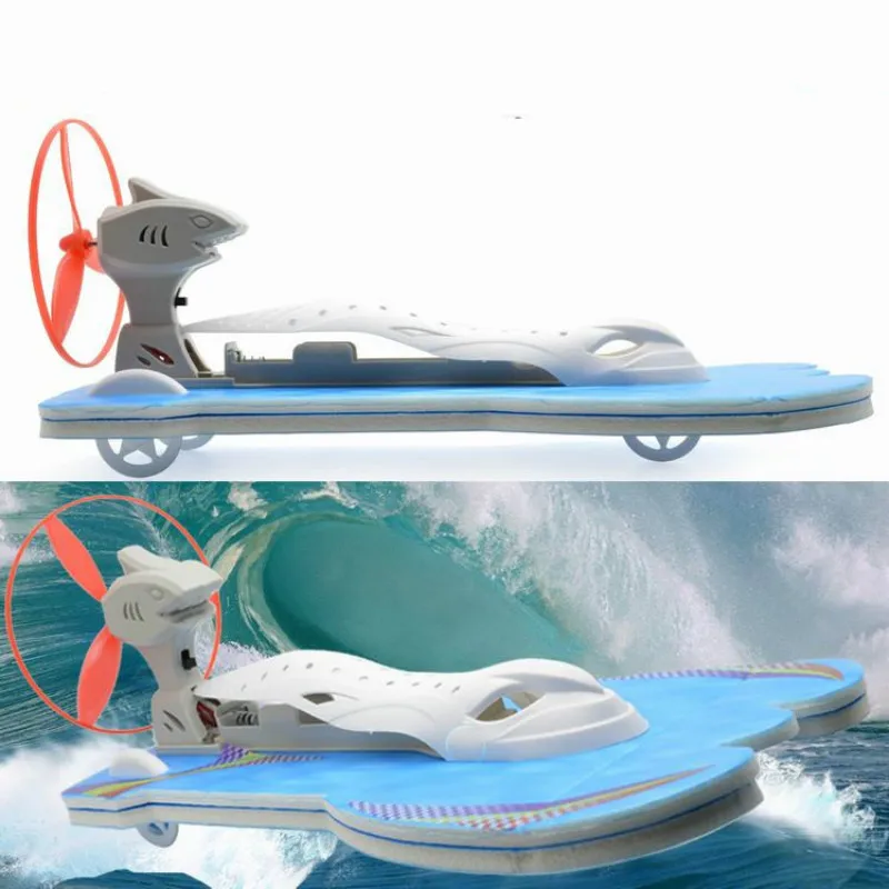 DIY Intelligence Assembling Model of Amphibious Electric Vehicle and Vessel with New Wind Aerodynamic Vessel experiments