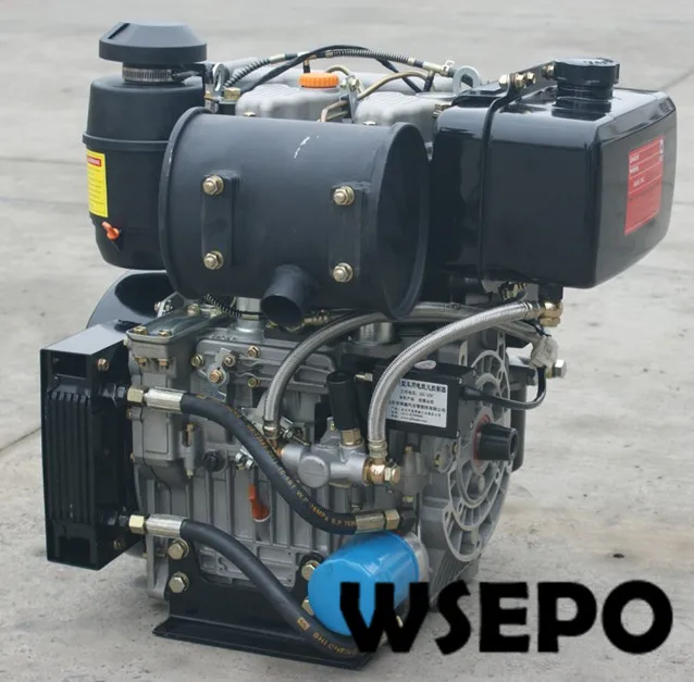 Factory Direct Supply! WSE-292F 997cc 25hp E-Start Double-Cylinder Air Cooled Diesel Engine for Generator/Pump/Air Compressor