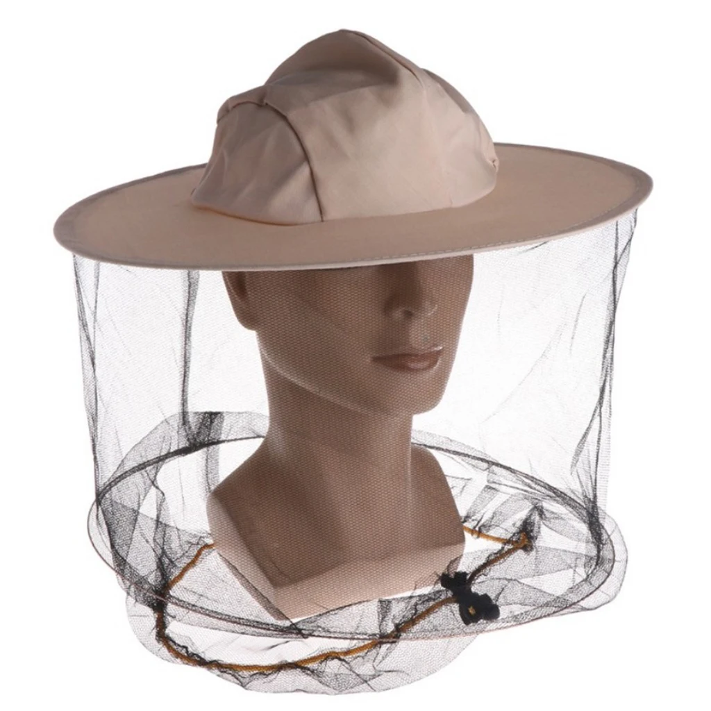 Beekeeping Hat with Veil Anti-mosquito Insect Fly Mask Cap Face Protection Beekeeping Hat with Head Net Mesh