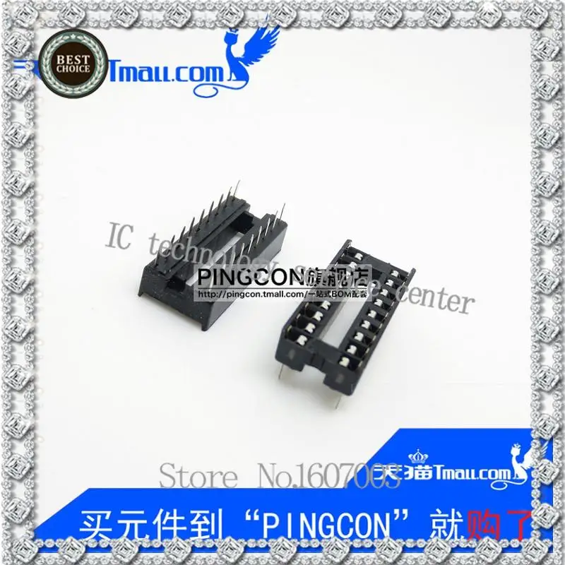 High quality slot DIP-18 straight microcontroller ocket base narrow body 18 feet.