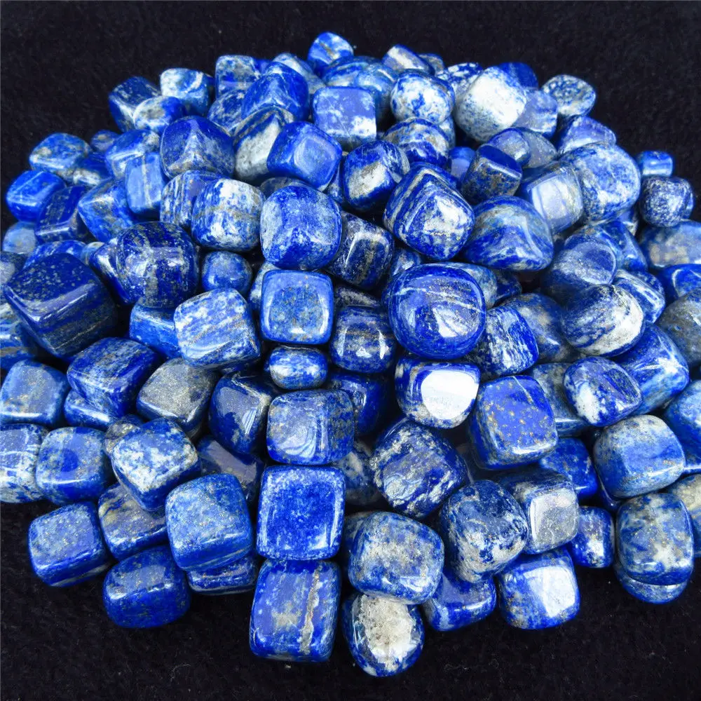 

1/2lb Bulk Natural Lapis Lazuli Tumbled Stones 1/2" to 3/4" inch Polished Crystals for healing crystals