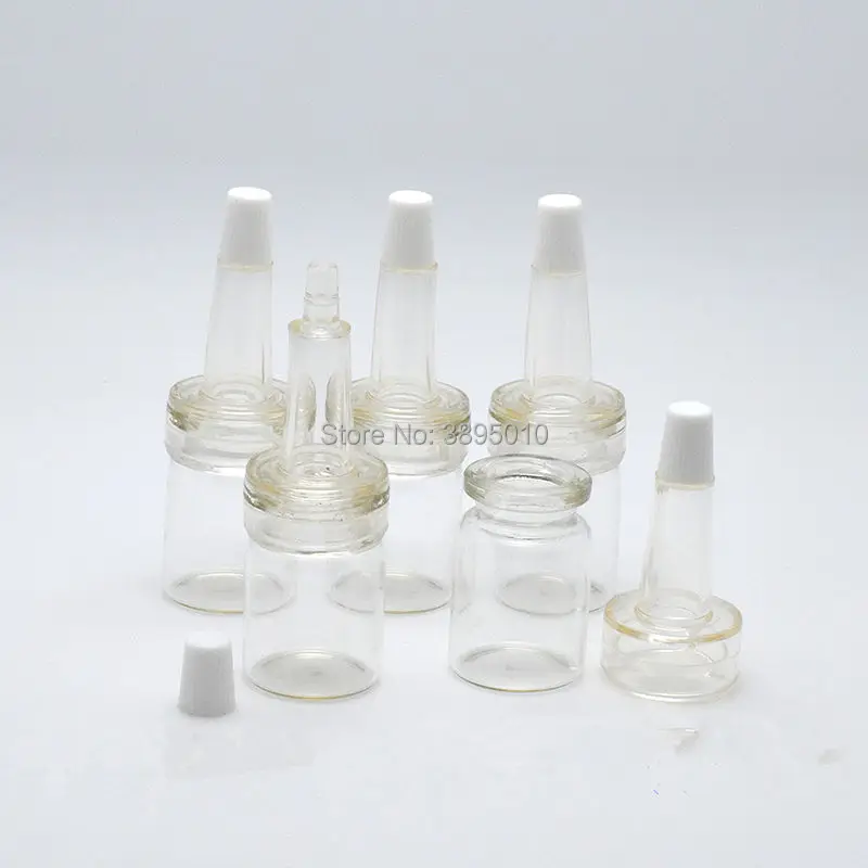 

8ml Portable clear Glass Perfume Bottle Empty Essential Oils Case Liquid Medicine Bottle F892