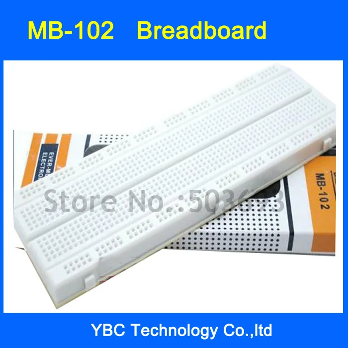 10 stks/partij MB-102 Solderless Prototype MB102 BreadBoard 165*55*10mm