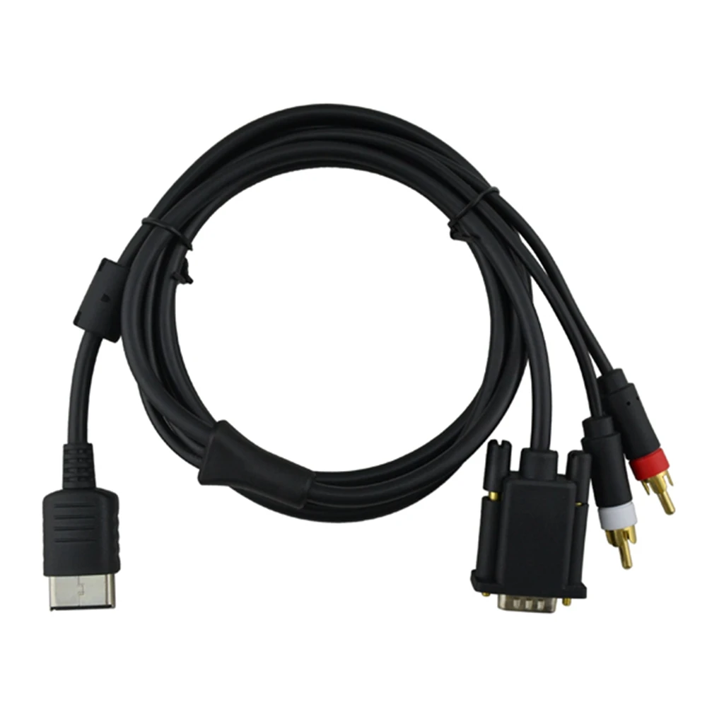 

10pcs a lot High Definition Audio Video Cord RCA Sound Adapter HD PAL NTSC VGA box Cable for SEGA Dreamcast DC