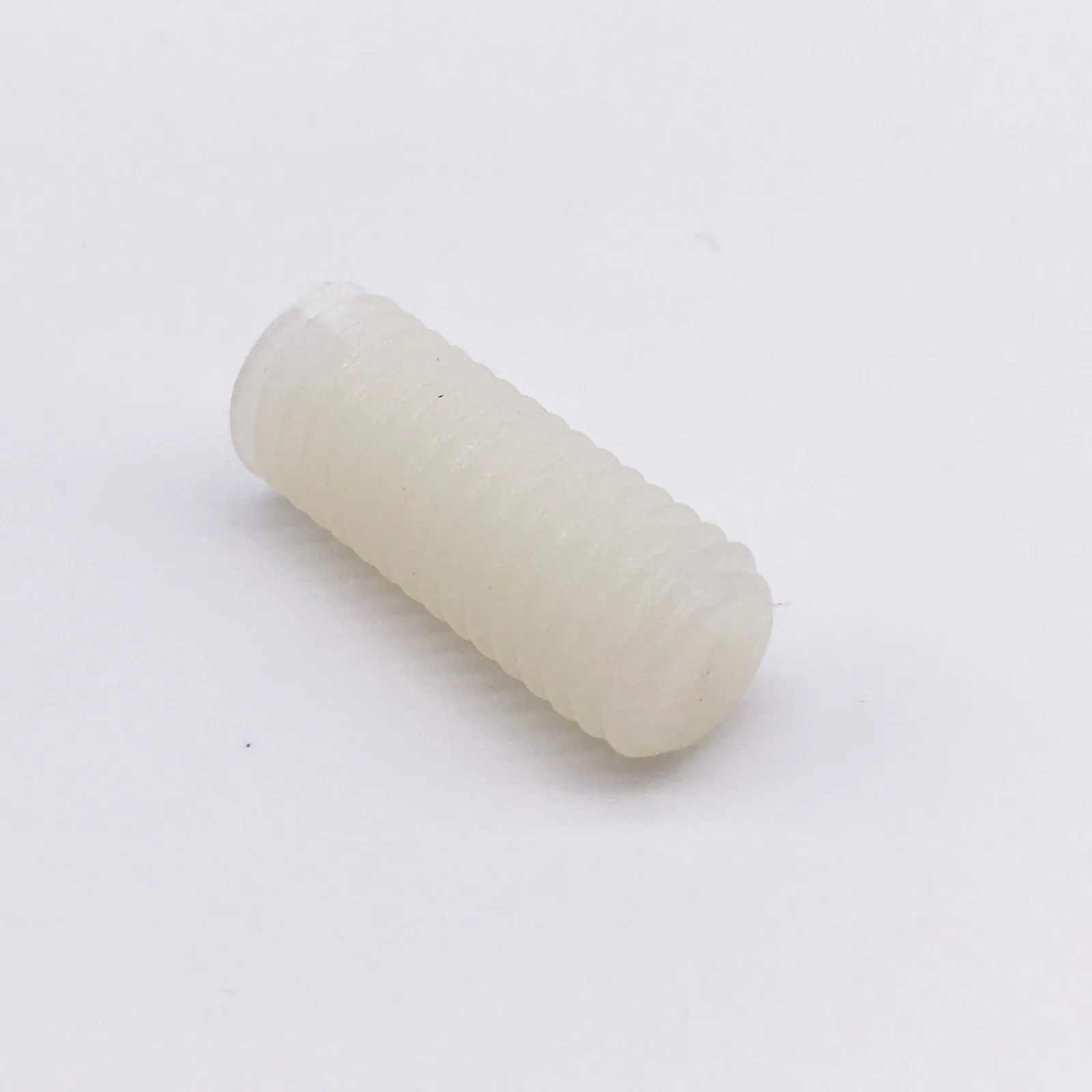 Wkooa M8 Slotted Nylon Set Screws Plastic Grub Screw Off-white Pack 100