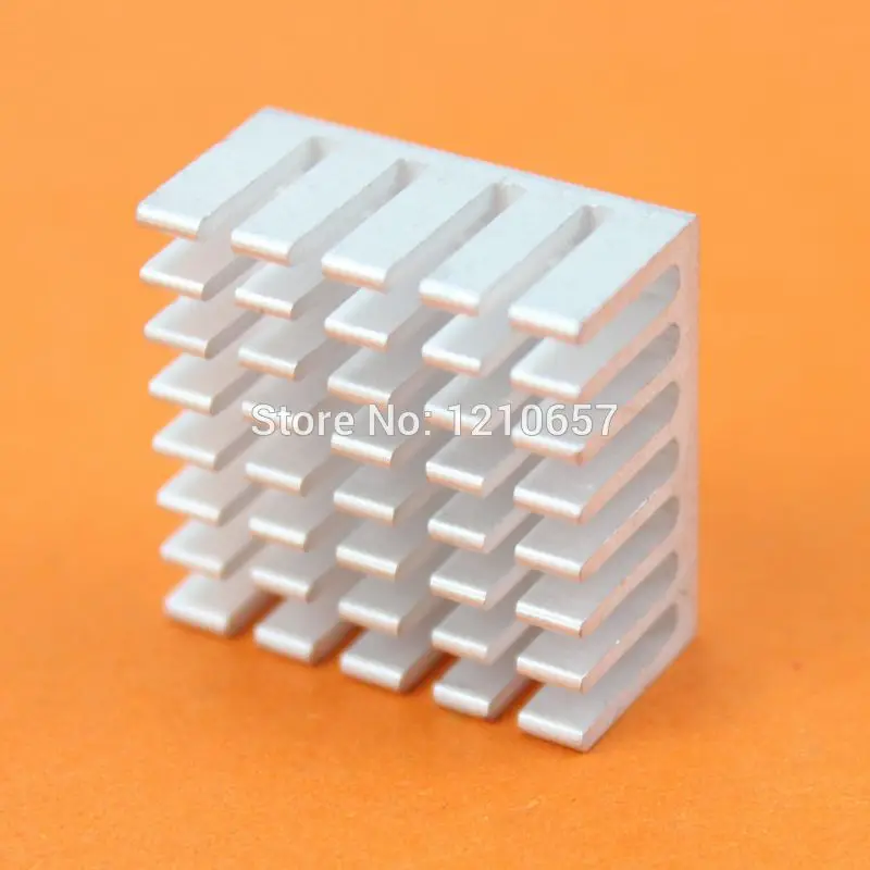 100pcs lot Silver Aluminum Heat sinks IC Led Chip Cooler Cooling Heatsink 20 x 20 x 10mm