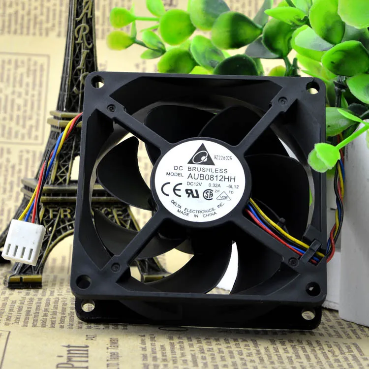 Delta 8025 AUB0812HH 12V 0.32A Server fan,Computer cooler fan, Cooling Fan