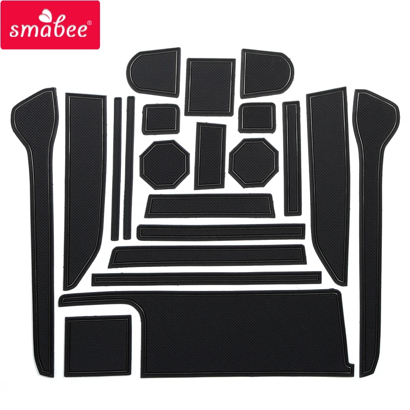 Smabee Gate Slot Pad for SUZUKI WAGON R/STINGRAY 2018 Door Groove Mat  Anti Slip PVC RED WHITE BLACK