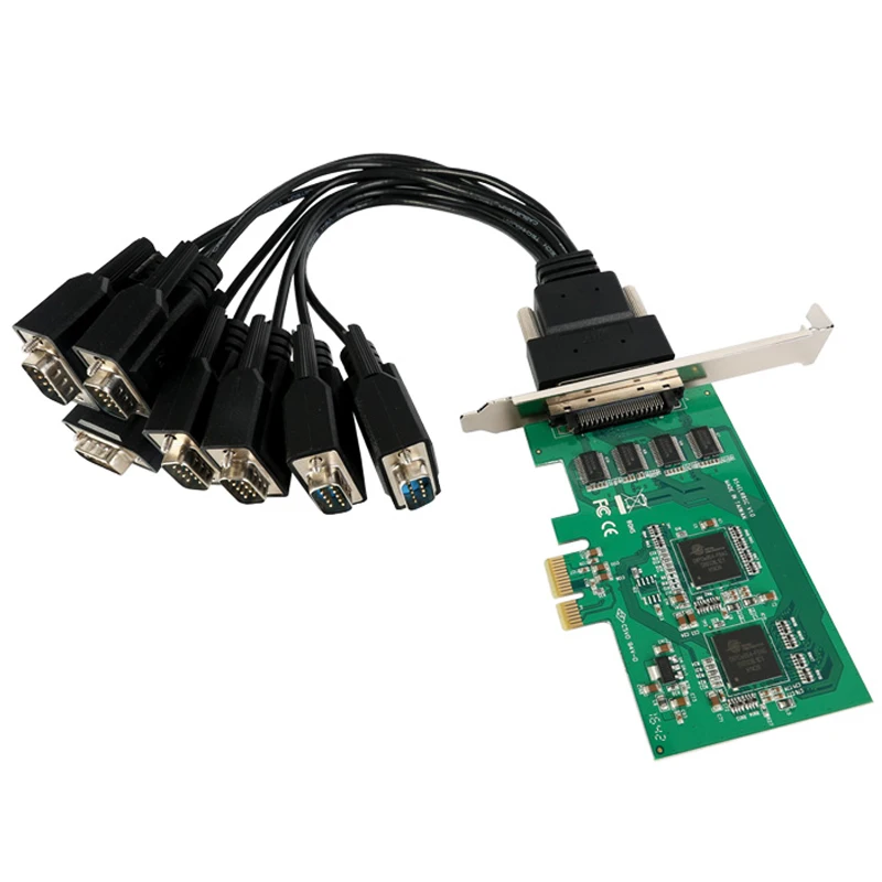 

Industrial Grade PCI express 8 ports Serial card For Oxford PCIe954 PCI-e Multi RS232 DB9 COM port adapter low profile bracket