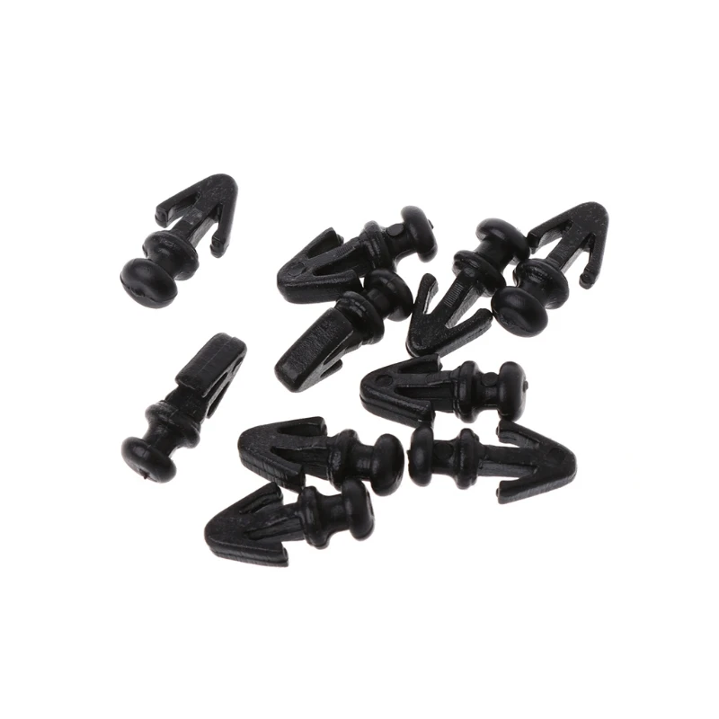 10 Pcs Black Nylon Door Gasket Sill Sealing Trim Fastener Clip For Ford Mondeo MK2 MK3 MK4