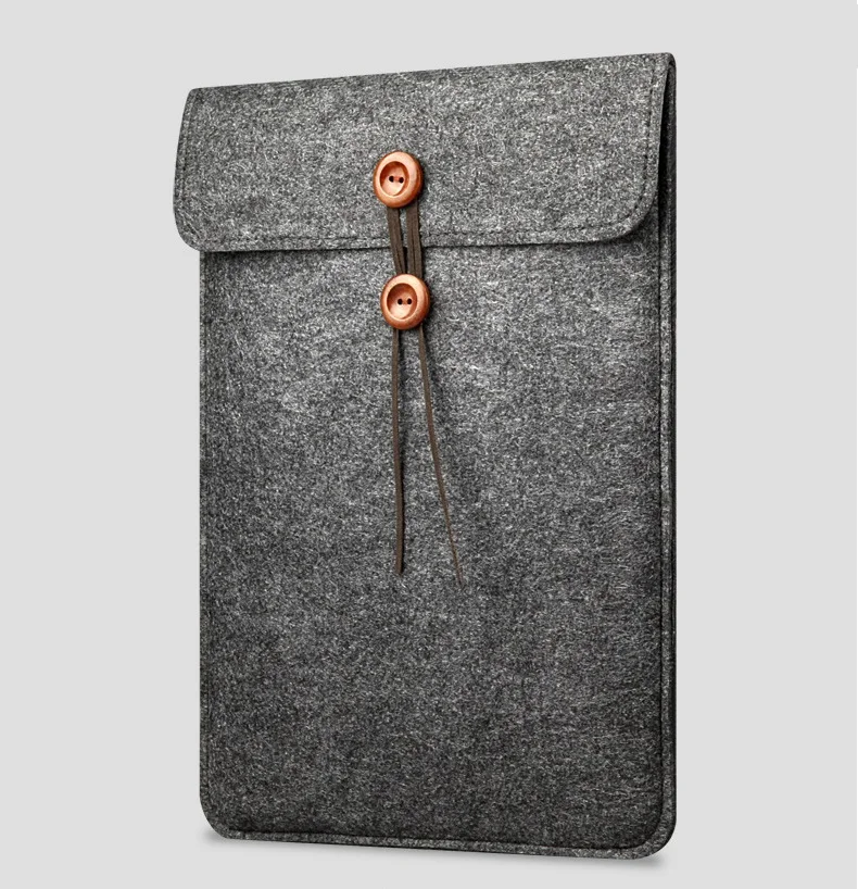 Bolsa de fieltro de lana para ordenador portátil, funda de 11,12, 15,4 pulgadas para MacBook Air Pro, Notebook, PC, Xiaomi, Dell, ipad 9,7, tableta