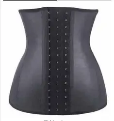 XXS XS Women Latex Corset Waist Control Corset and Bustier 9 Steel Bone Underbust Waist Trainer Corset Slimming Shaper Corselet