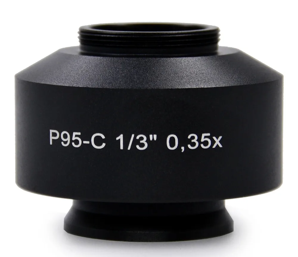 P95 Fokussierbarer 0,35X Standard-Mikroskopkamera-C-Mount-Adapter, kompatibel mit Zeiss Trinokularmikroskop – Detail 2