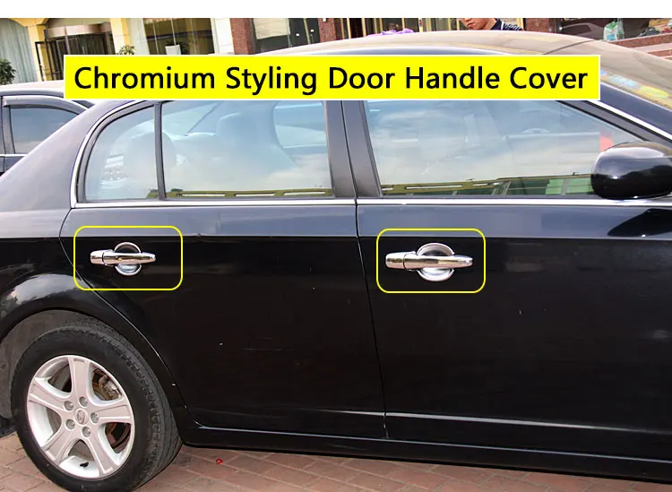 for TOYOTA Corolla 10 E140 E150 (2006-2013) Luxurious Chrome Door Handle Car Covers Accessories Car Stickers Car Styling