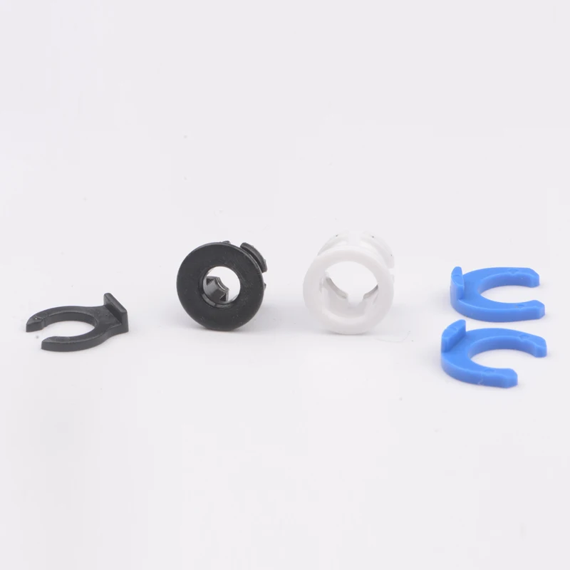 10pcs/lot 3d printer parts bowden tube clamp blue white buckle for 4mm 6mm pipe tube quick joint plastic joint