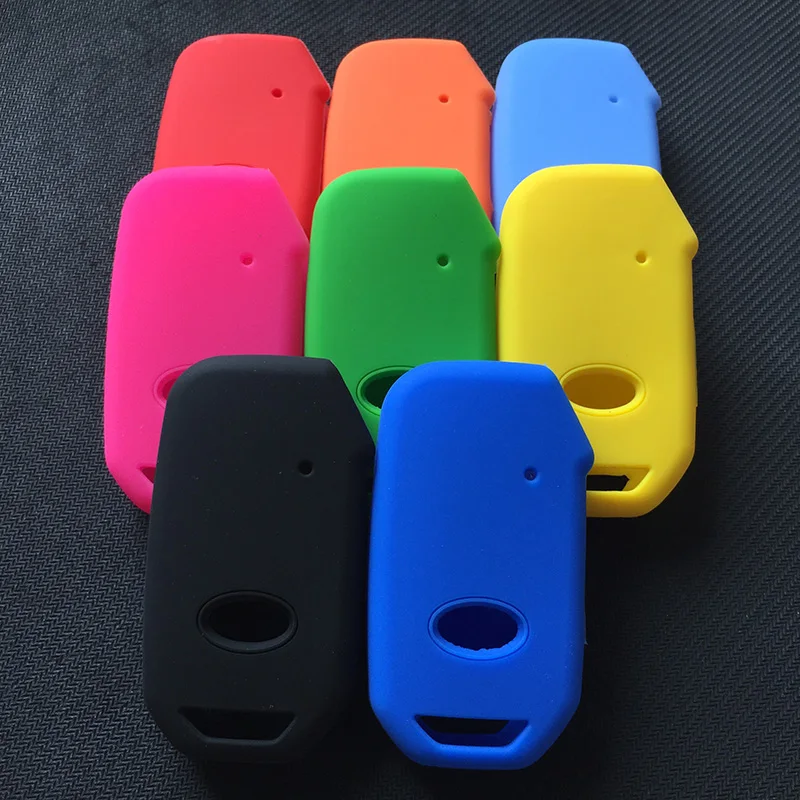 silicone car key fob skin set cover case shell   holder for kia 2018 2019 sportage R Stinger   remote sorento cerato protect key