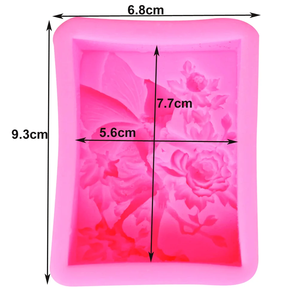 S068 Angel Flower 3D Candle Soy Wax Mould Scented Soap Mold Handmade Silicone Molds Plaster Resin Clay Making Home Decoration Di