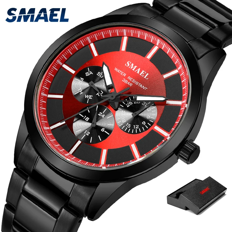 SMAEL Brand Fashion Men Luxury Quartz Wristwatches Military Watch Army Digital Clock Man Automatic 9602 Sport Watches Waterproo