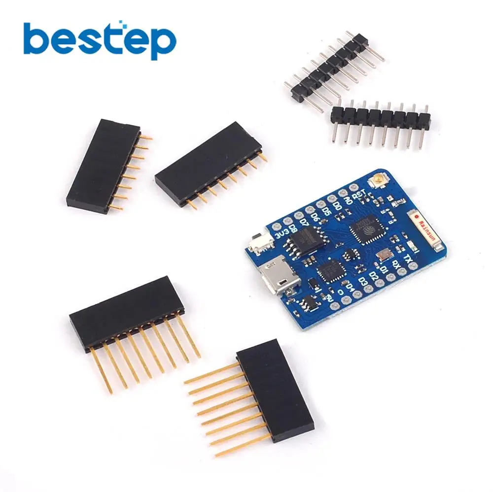 For WEMOS D1 Mini Pro 16M Bytes External Antenna Connector NodeMCU ESP8266 ESP-8266EX CP2104 WIFI Development Board Micro USB