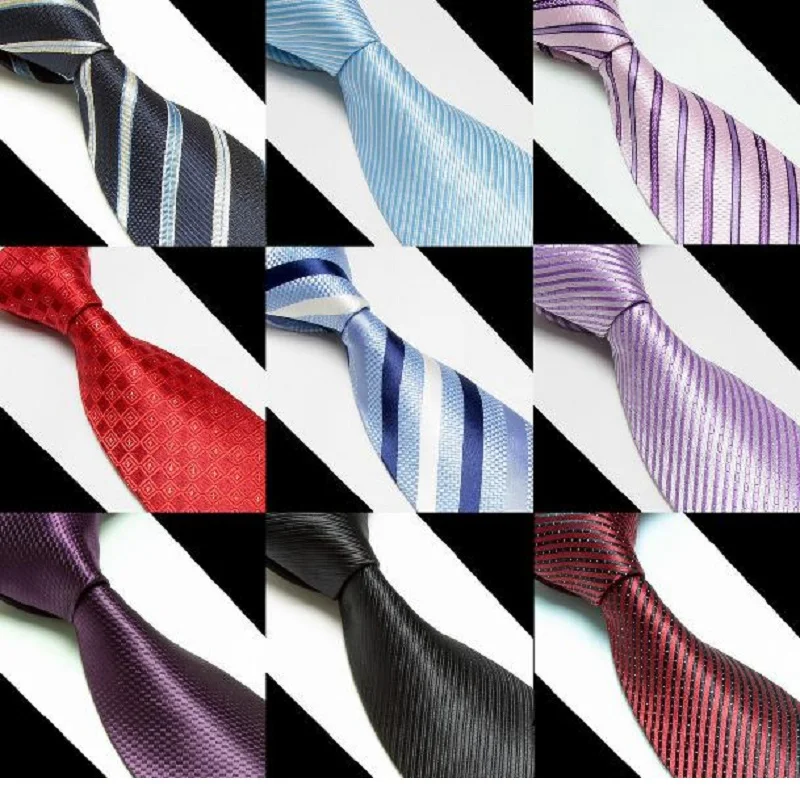 

HOOYI Stripe Men's Microfiber Neckties tie neck ties business adult corbatas gravata