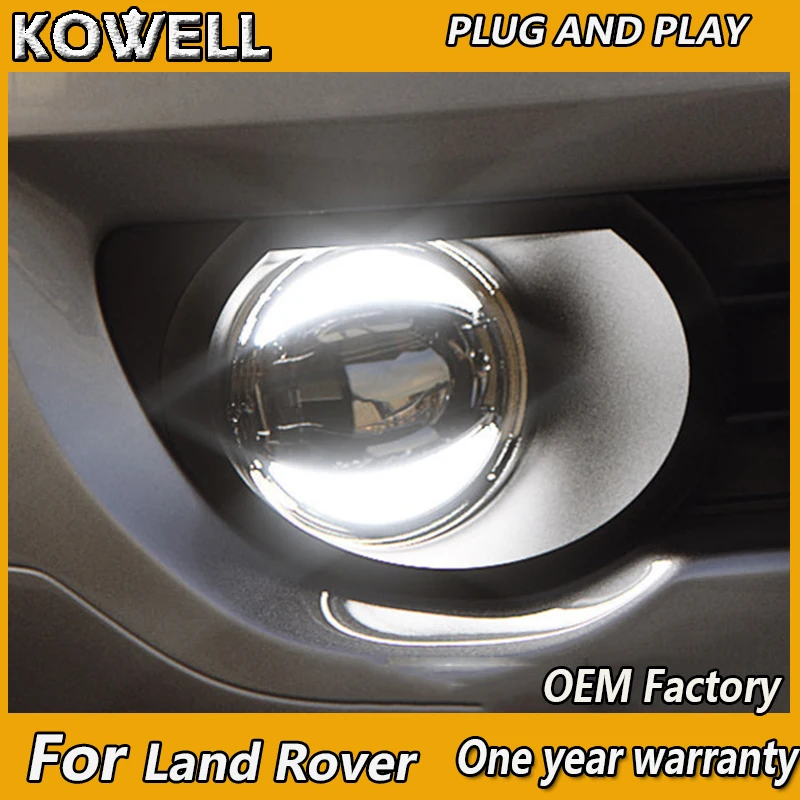 KOWELL Car Styling Fog Lamp for Land Rover Range Rover Discovery Freelan Fog Light Auto Fog Lamp DRL 2 Function Model