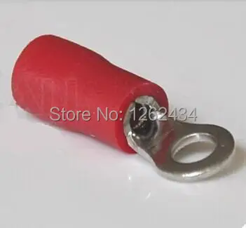 

RV1.25 - 3 brass red circular pre insulated terminal cold pressed terminal copper nose