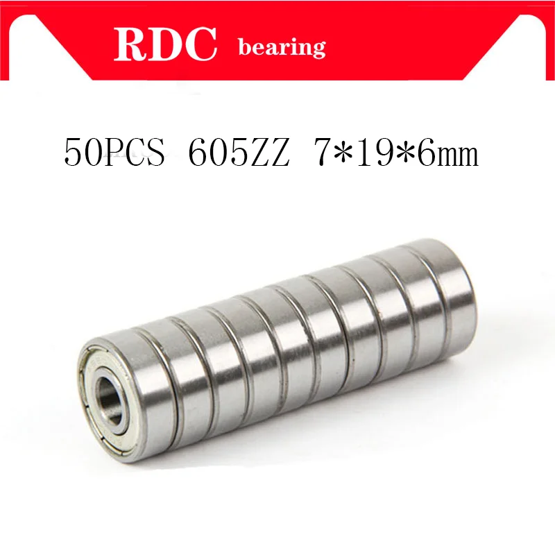 

High quality 50pcs/Lot ABEC-5 606ZZ 606 ZZ 6x17x6mm Mini Ball Bearing Miniature Bearing R1760 bearings Free Shipping 606 bearing