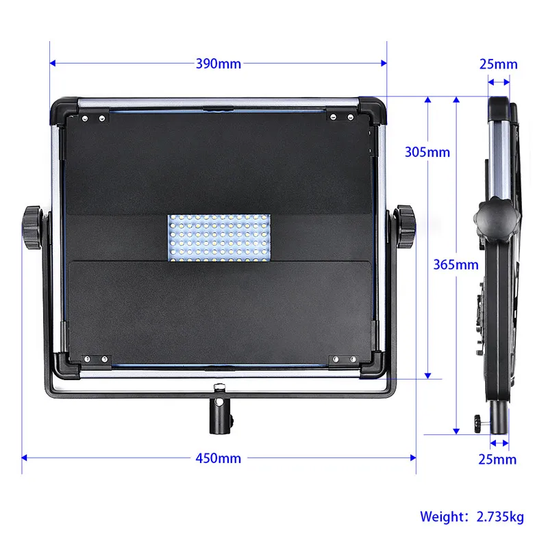 Yidoblo 7000 Lumen LED Light Studio 85W D-1080II Video Light Adjustable Bi-color 5600K Studio Photographic Lighting Slim Panel