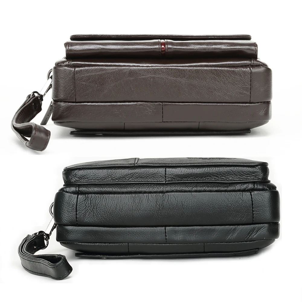 Pochettes en cuir véritable pour hommes, sac à main masculin, portefeuilles d\'argent longs, poudres de téléphone portable, pochette de fête,