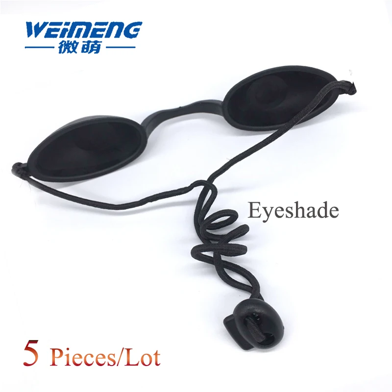 Laser Eyeshade 5 pieces White Cosmetic laser protective goggles E light photorejuvenation OPT hair eyebrow blackdoll guests