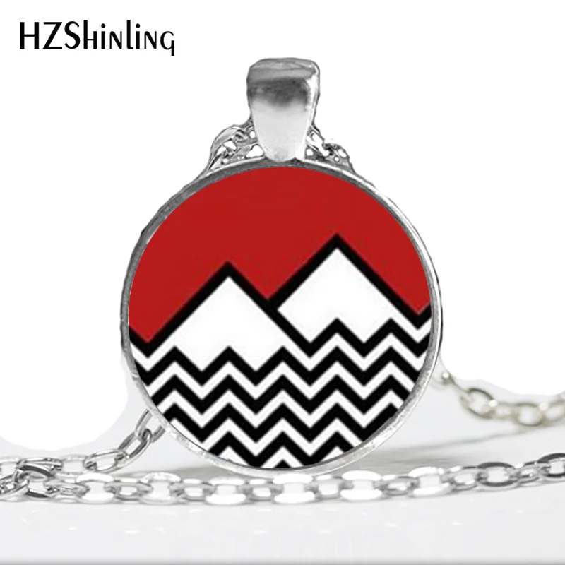 Fashion 2017 new Twin Peaks Necklace Twin Peaks Jewelry Glass cabochon necklace pendant  art gift for her or him  A-043-1 HZ1