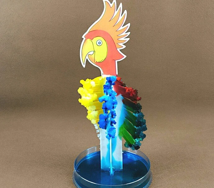 2019 19x10cm Multicolor Magic Grow Paper Parrot Tree Magically Growing Christmas Trees Arbres Magique Science Toys For Children