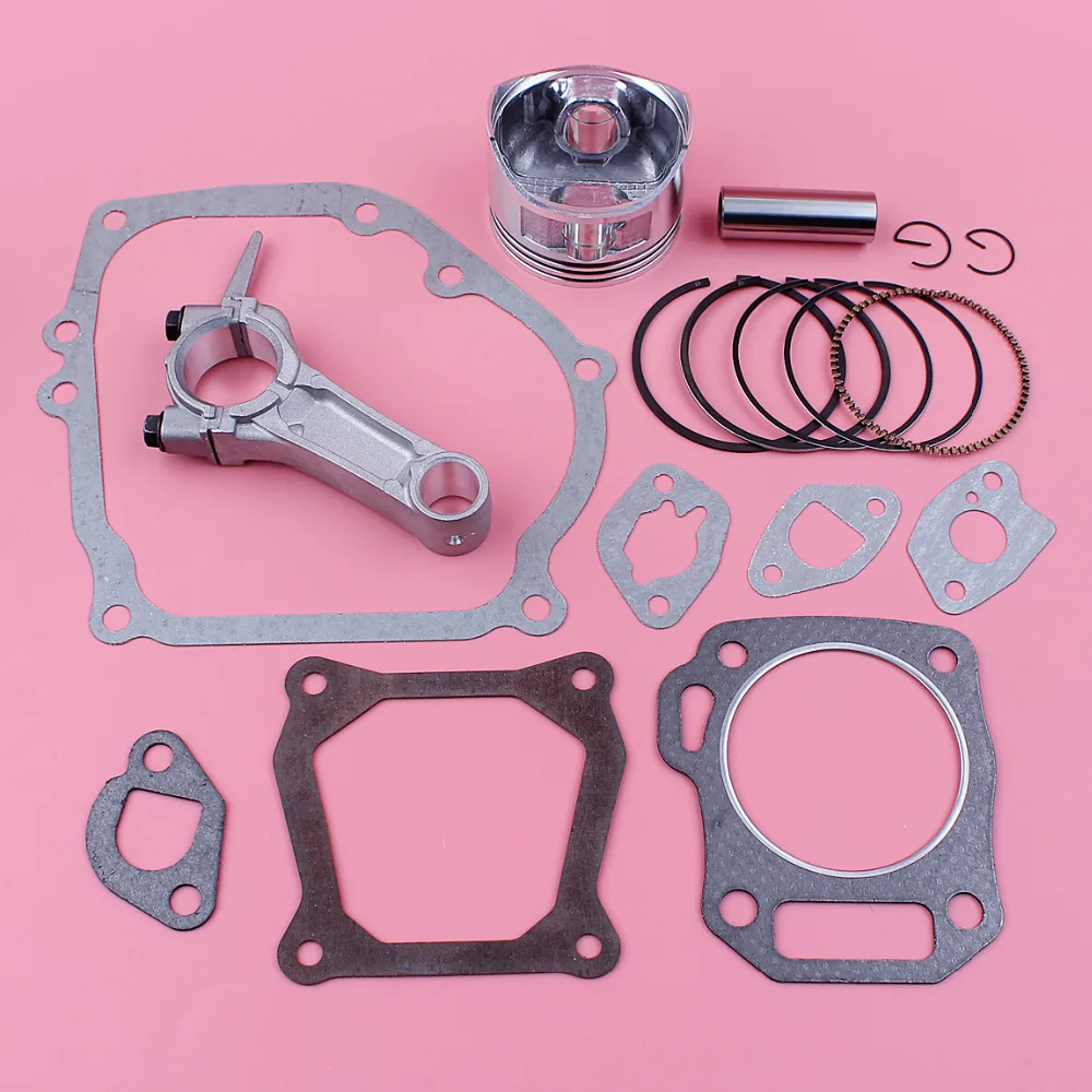 Connecting Rod 68mm Piston Ring Full Gasket Kit For Honda GX160 6.5HP GX 160 Engine Motor Lawn Mower Spare Part