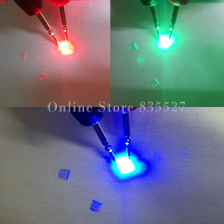 

1000pcs/lot lamp beads 1210 1206 3227 SMD RGB red green blue full three colour colorful LED light-emitting diode bright