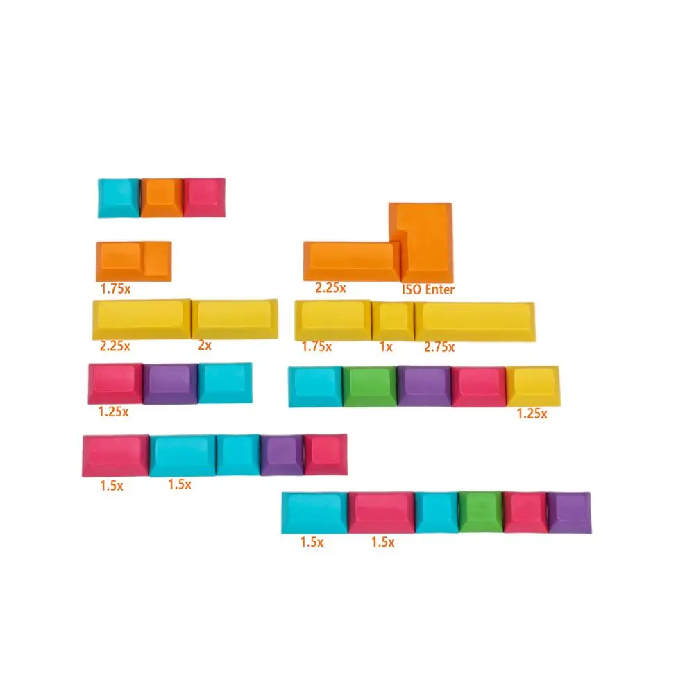 DSA Profile PBT CMYK RGB White Modifiers 30 Keys Dye Sub Blank Keycaps For Cherry MX Mechanical Keyboard