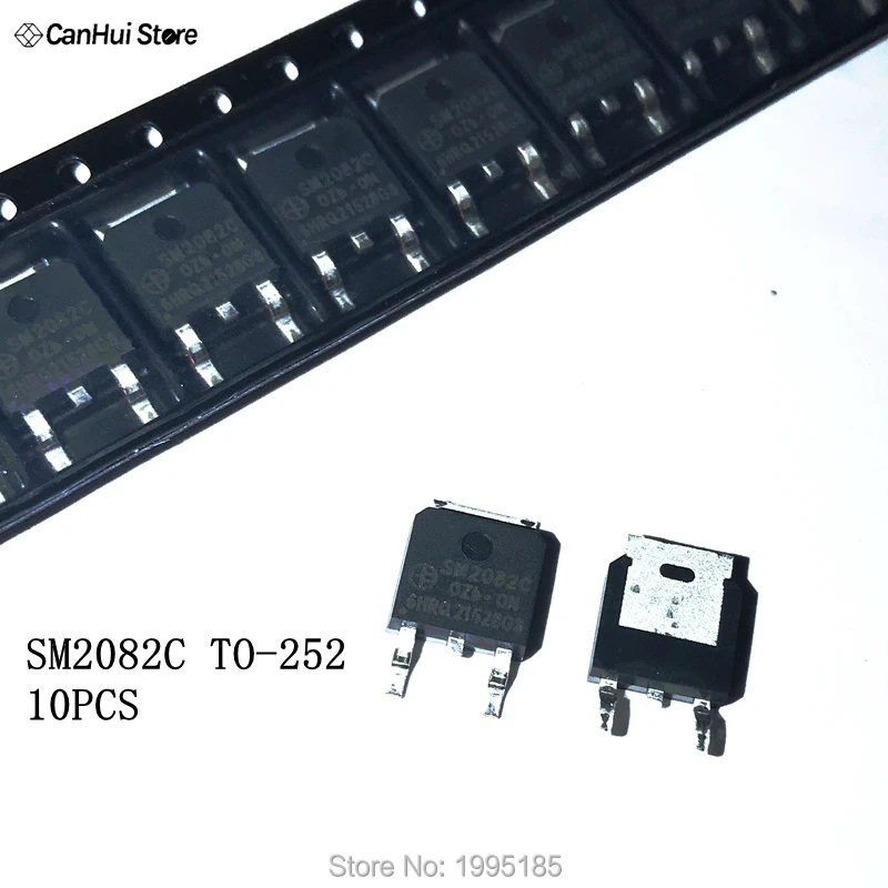 10 sztuk SM2082C TO-252 Ming Micro LED sterownik prądu stałego Chip może kontrolować próbkę można bezpośrednio strzelać SM2082 Hot
