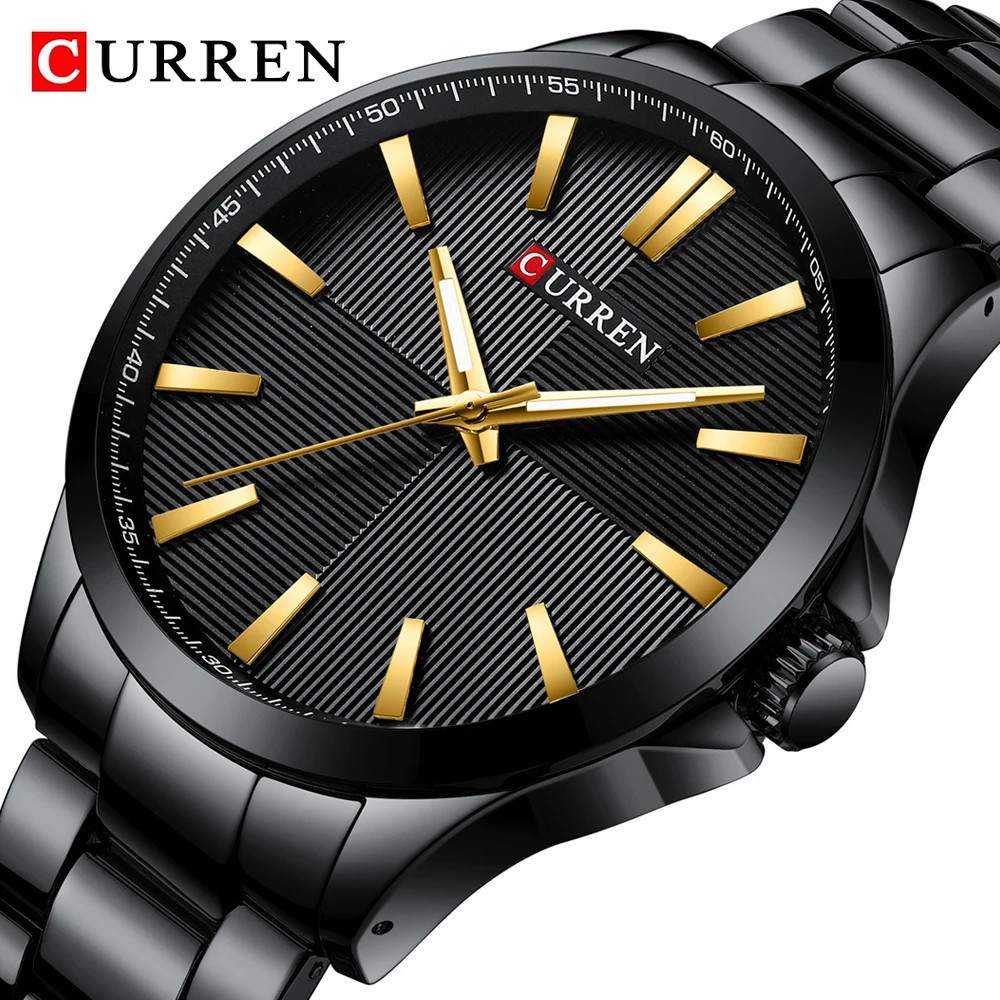 

CURREN Men Analog Quartz Watch Top Brand Luxury Stainless Steel Business Clock Casual Waterproof Mens Watches Relogio Masculino