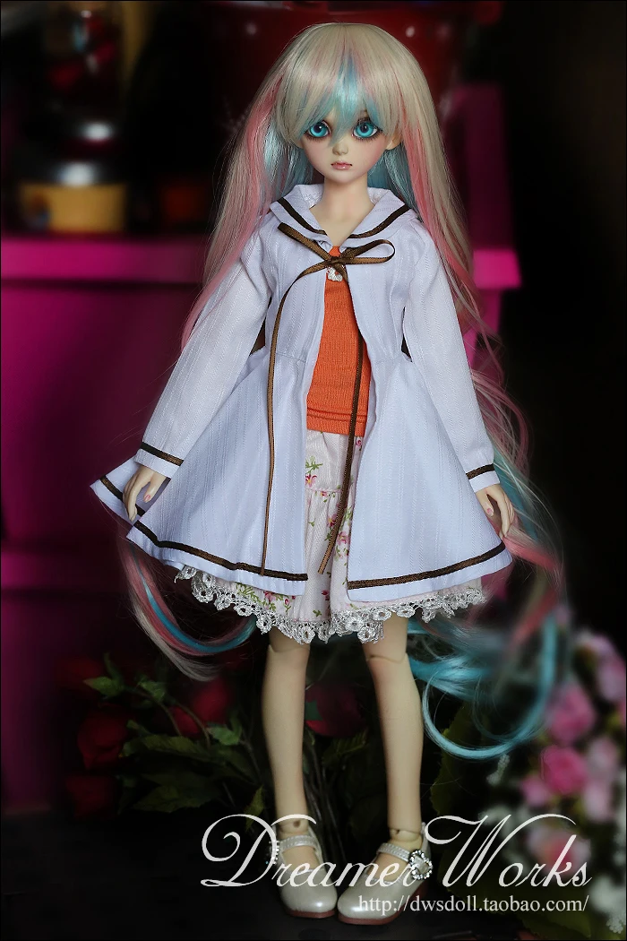 1/6 1/4 scale BJD Outerwear+vest+skirt for SD clothing BJD doll accessories,Not included doll,shoes,wig,and other 18D1299