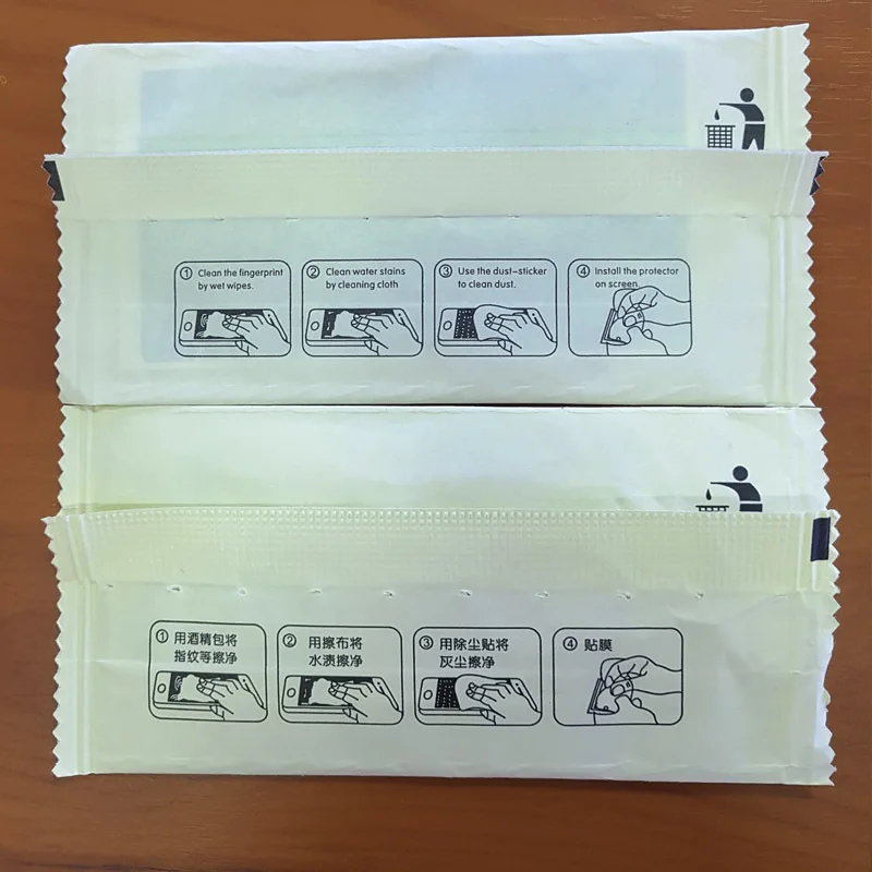 Salviette umidificate e asciutte Panno per la pulizia per la protezione dello schermo in vetro temperato Carte per la rimozione della polvere per schermi LCD dell'obiettivo della fotocamera Telefono cellulare