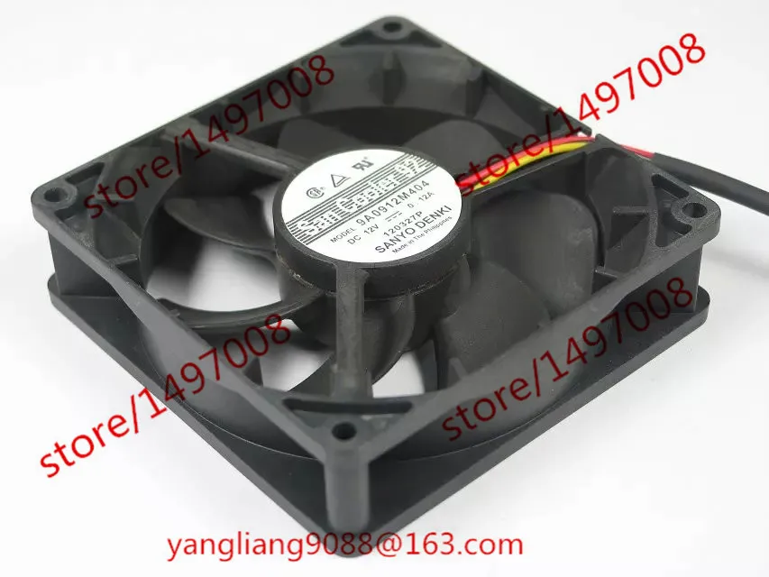 

SANYO DENKI 9A0912M404 DC 12V 0.12A 90x90x25mm Server Cooling Fan