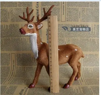 new simulation deer toy lovely deer home decoration gift about 24x18x8cm