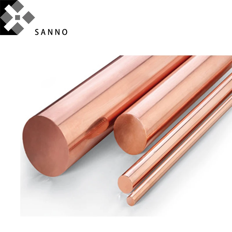 

High purity T2 industrial soild copper rods / bar D30mm - D45mm L100mm durable purple copper rods