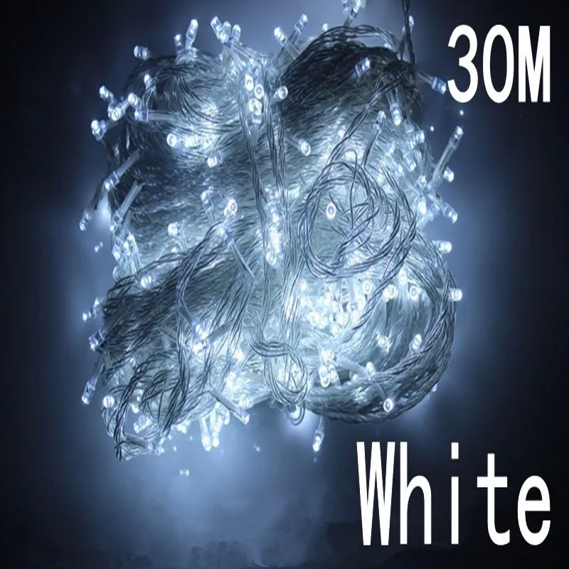 white color 30m 240 led String Light for Xmas Tree Holiday Wedding Party Decoration Halloween  Restaurant or Bar and Home Garden