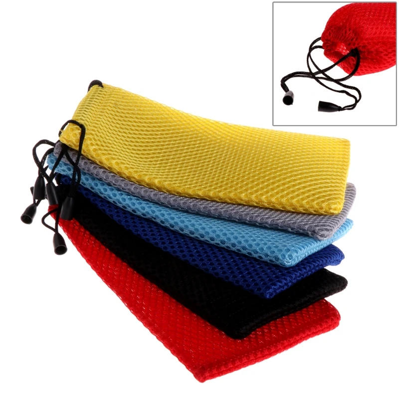 1Pcs/5Pcs Portable Mesh Plaid Sunglasses Eyeglasses Bag Glasses Case