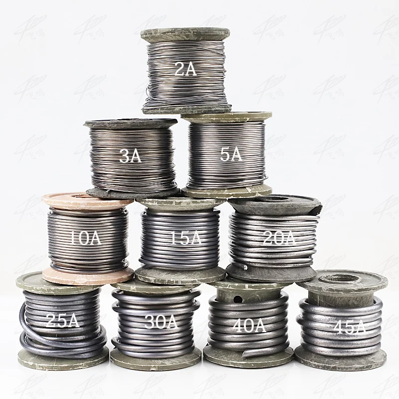 1 רול ביתי במפעל ביטוח עופרת חוט גדול נפח לאומי סטנדרטי מפעל נתיך חוט 3A5A10A15A20A25A30A40A45A60A